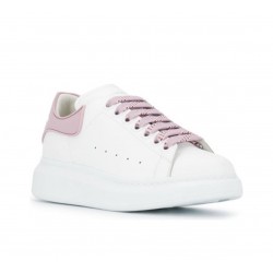 White Pink Oversized Sneakers